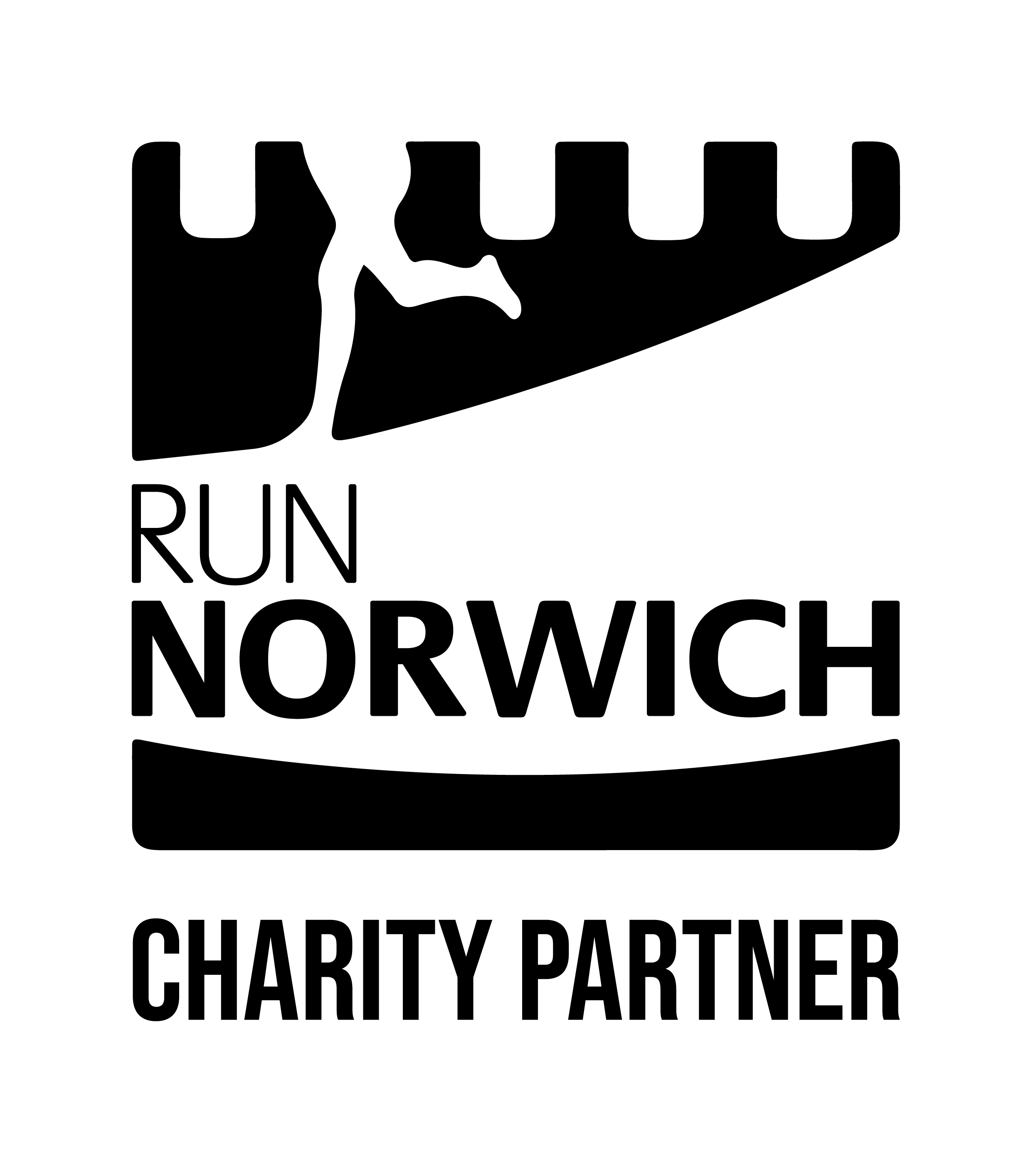 Run Norwich Logo Black
